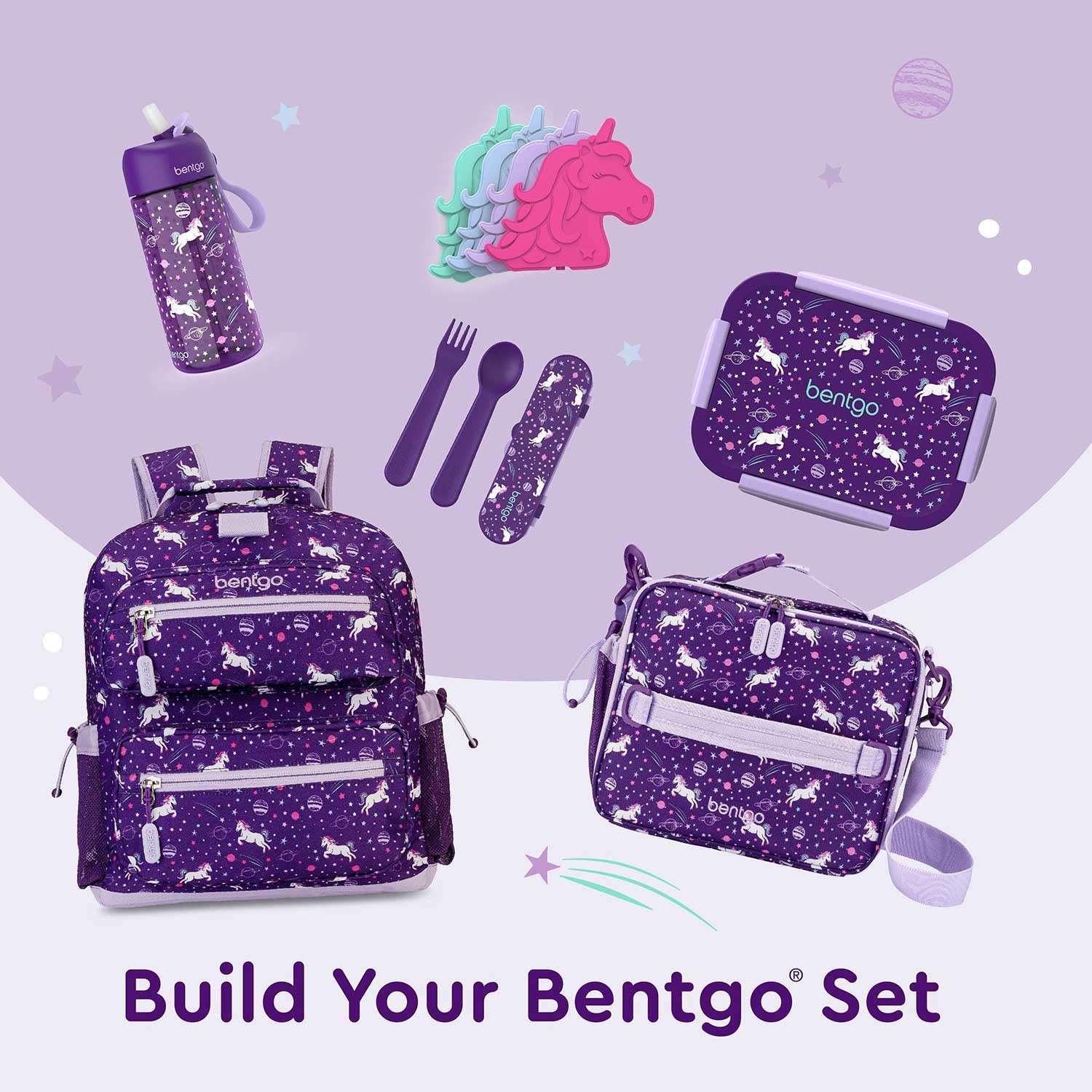 Bentgo 2-Piece Kids Snap & Go Lunch Set: Leak-Proof Lunch Box & Deluxe Insulated Lunch Bag - USA MEGA SHOP