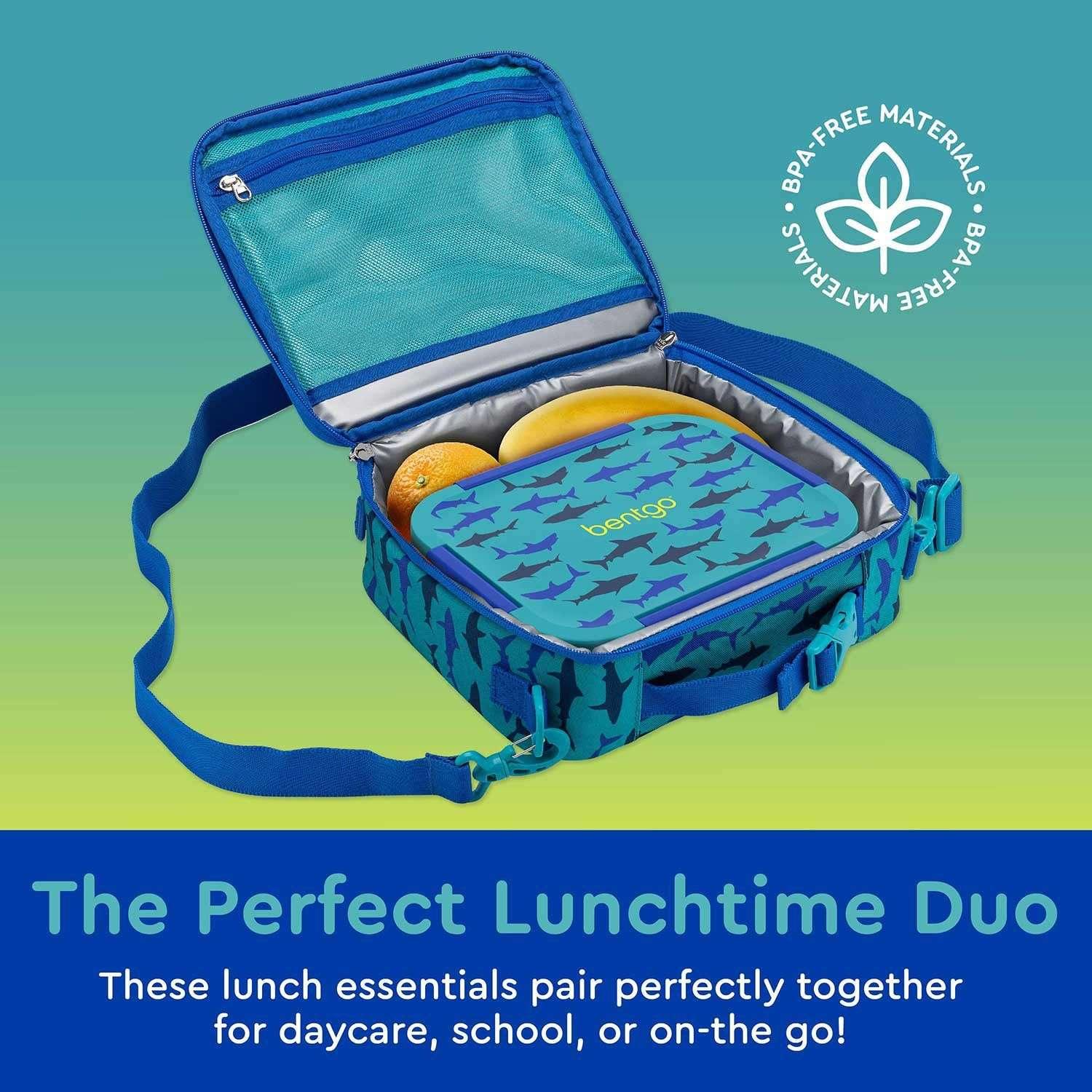 Bentgo 2-Piece Kids Snap & Go Lunch Set: Leak-Proof Lunch Box & Deluxe Insulated Lunch Bag - USA MEGA SHOP
