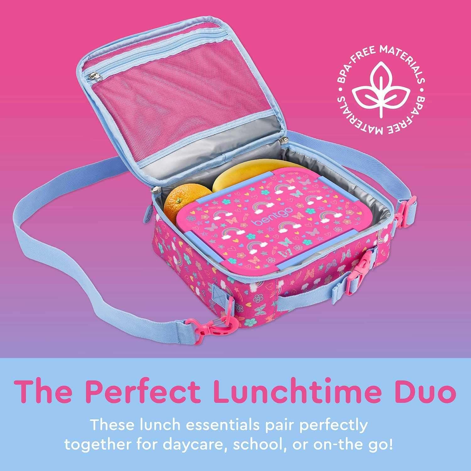 Bentgo 2-Piece Kids Snap & Go Lunch Set: Leak-Proof Lunch Box & Deluxe Insulated Lunch Bag - USA MEGA SHOP