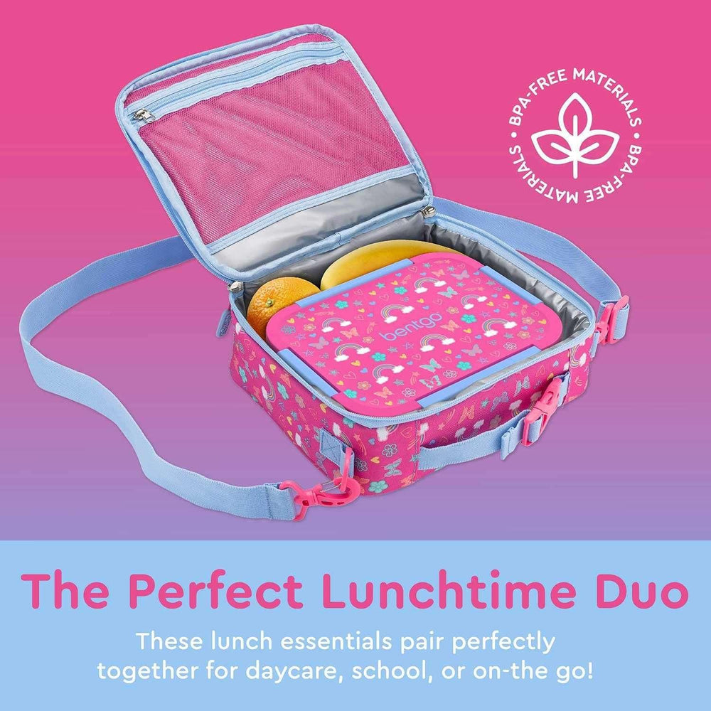 Bentgo 2-Piece Kids Snap & Go Lunch Set: Leak-Proof Lunch Box & Deluxe Insulated Lunch Bag - USA MEGA SHOP