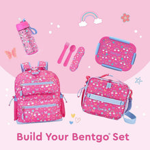 Bentgo kids pink lunch bag and matching pink snap lunch box with divider set
