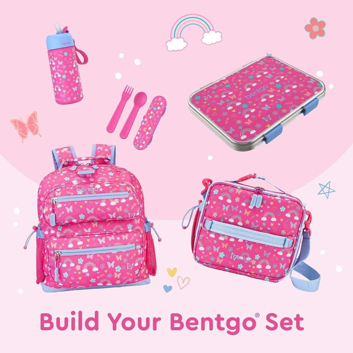 Bentgo Kids 2-Pack Stainless Steel Lunch Box & Water Bottle Set