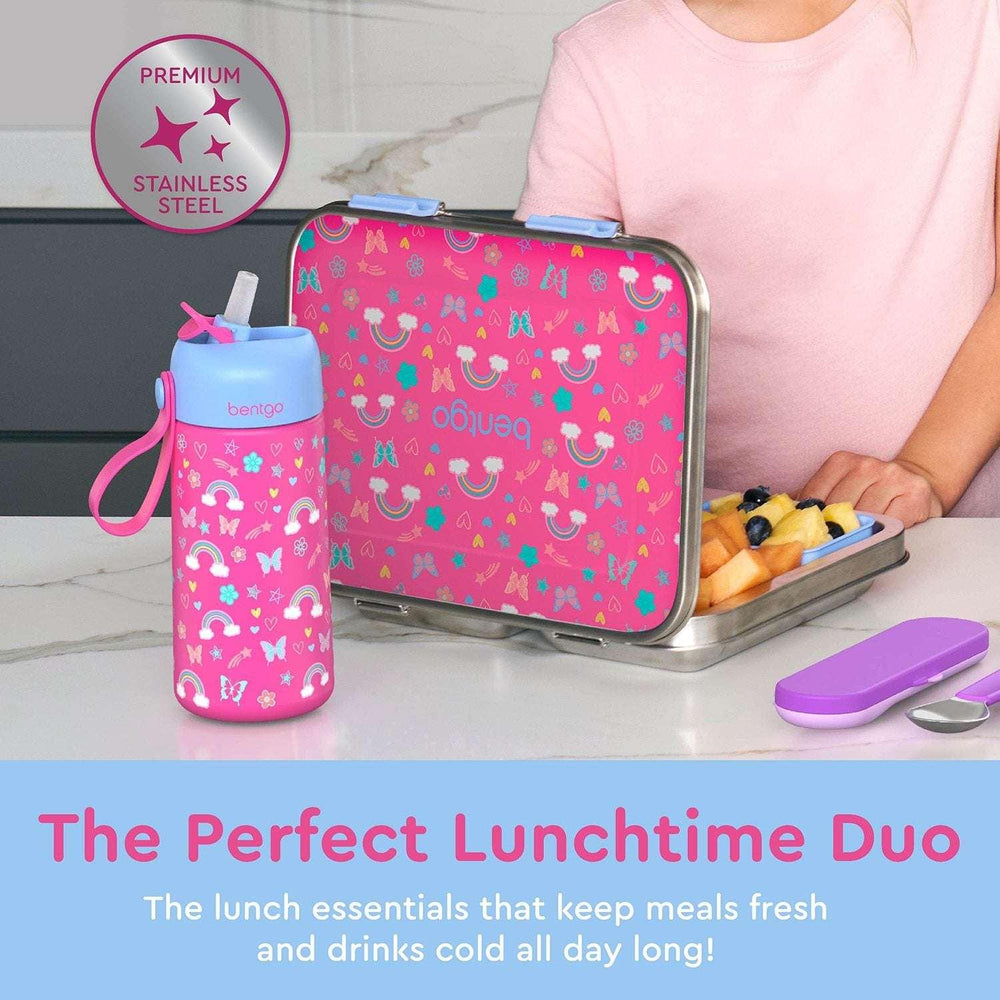 Bentgo Kids 2-Pack Stainless Steel Lunch Box & Water Bottle Set - USA MEGA SHOP