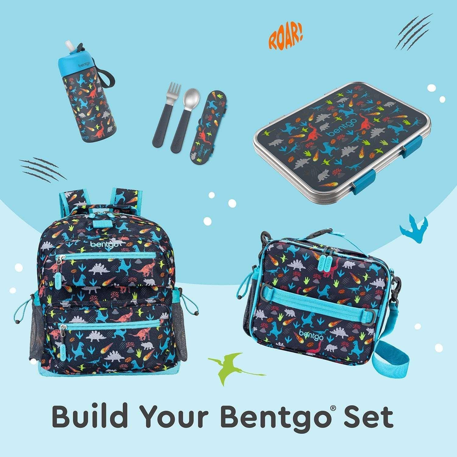 Bentgo Kids 2-Pack Stainless Steel Lunch Box & Water Bottle Set