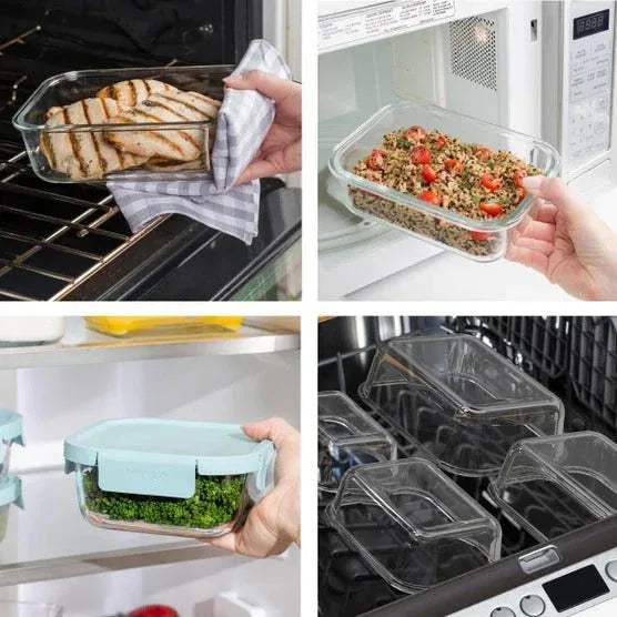 Bentgo 8-piece Glass Food Storage Set - USA MEGA SHOP