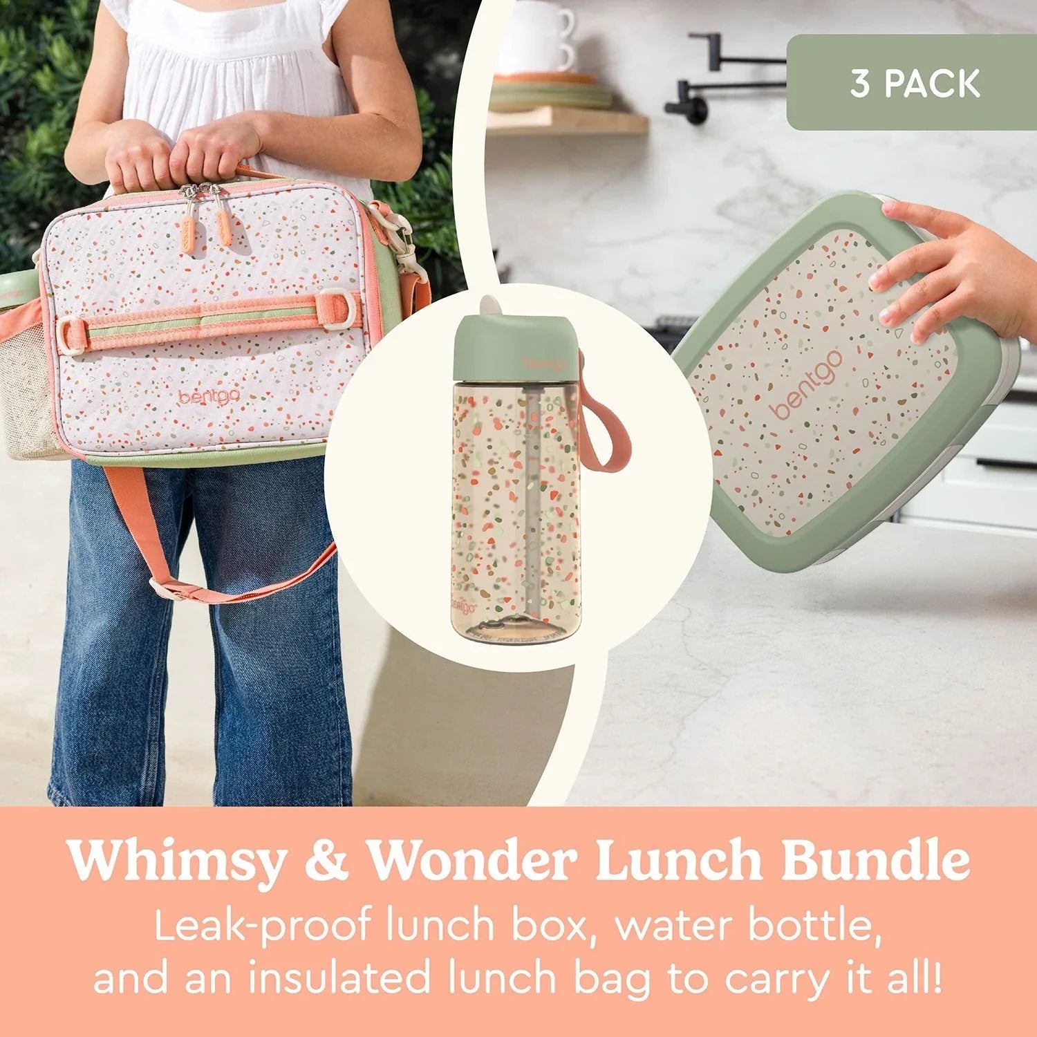 Bentgo Kids 3-Pack Whimsy & Wonder Prints Collection - USA MEGA SHOP