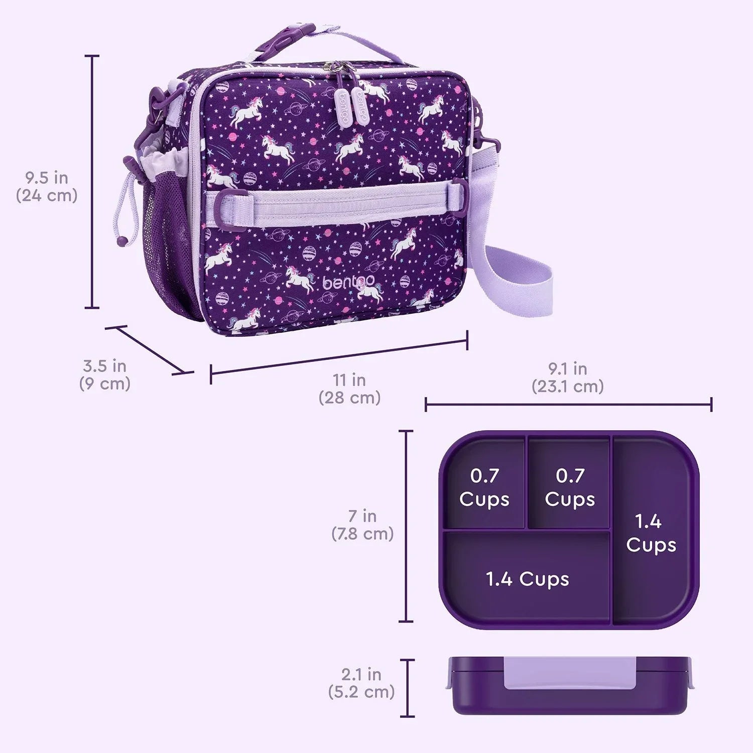 Bentgo 2-Piece Kids Snap & Go Lunch Set: Leak-Proof Lunch Box & Deluxe Insulated Lunch Bag - USA MEGA SHOP