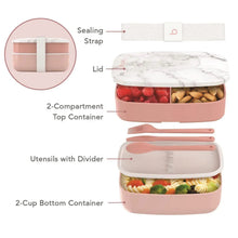 Bentgo bento meal containers with 2-compartment top and divider utensils
