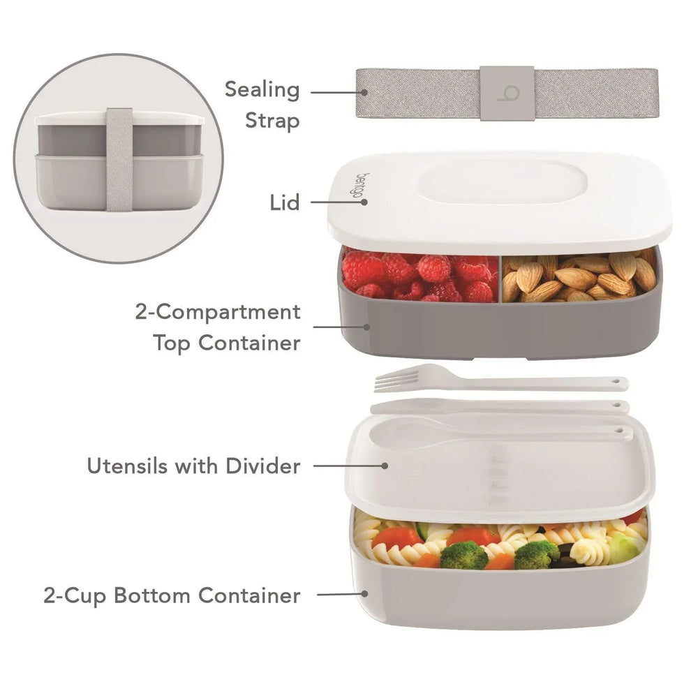 Bentgo 4-Piece Deluxe Set With Insulated Lunch Bag, Ice Packs & Bento Classic - USA MEGA SHOP