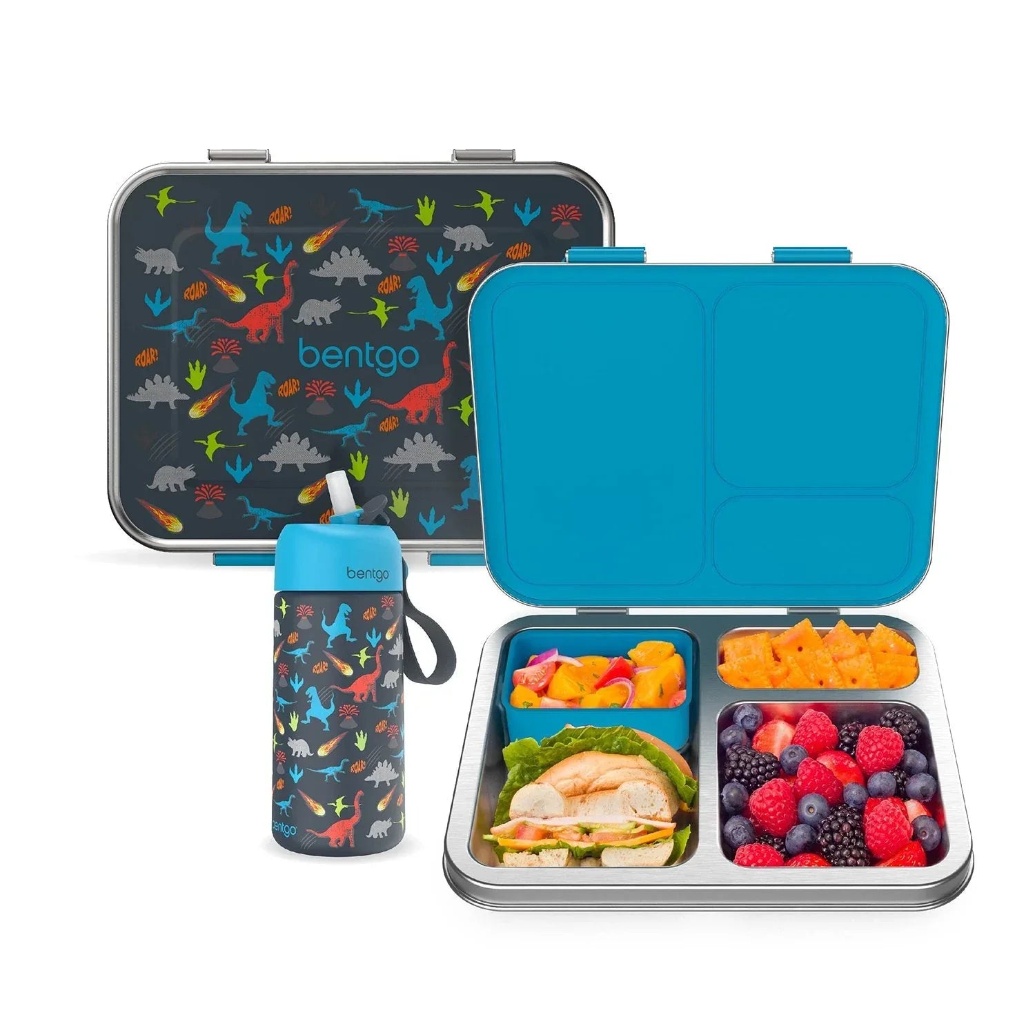 Bentgo Kids 2-Pack Stainless Steel Lunch Box & Water Bottle Set - USA MEGA SHOP