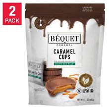 Caramel cups candy in resealable bag, 2-pack, with caramel drizzle graphic