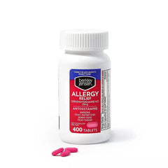 Berkley Jensen 25mg Diphenhydramine Hydrochloride Antihistamine Tablets, 400 ct.