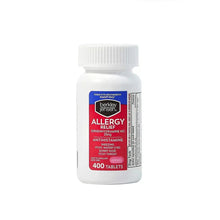 Allergy relief diphenhydramine hydrochloride tablets bottle, 400 tablets, front label