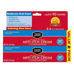 Berkley Jensen Hydrocortisone 1% Cream, 2 Pack