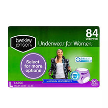 Women’s incontinence underwear box, size Large, 84 count, maximum absorbency