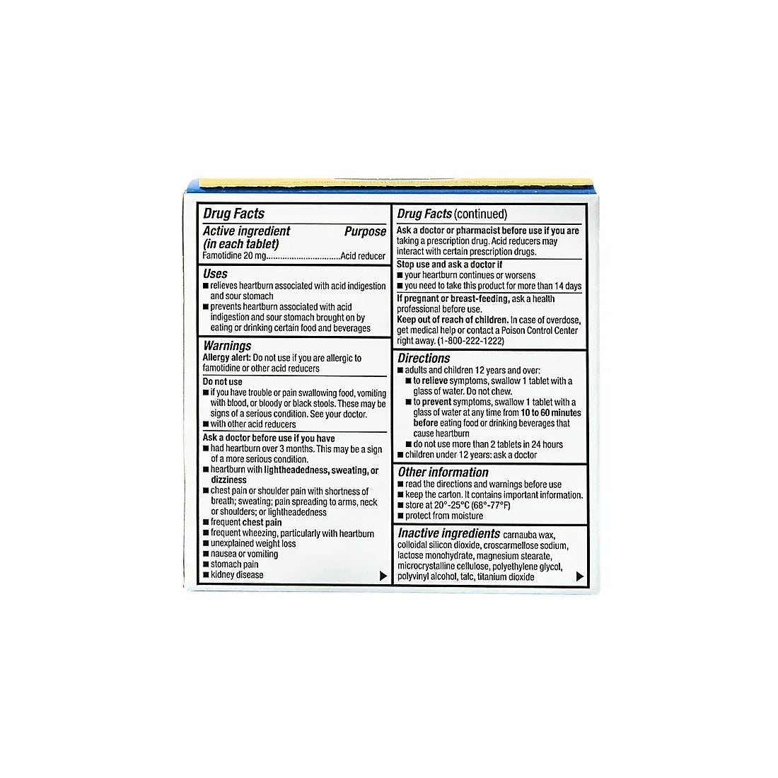 Berkley Jensen Maximum Strength Famotidine Tablets, 200 Count