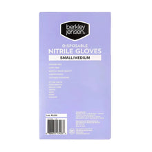 Back of disposable nitrile glove box, small/medium, 200 ct, with barcode.