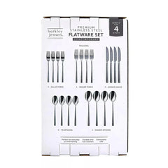 Berkley Jensen Stainless Steel Modern Flatware Set, 20-Pc.