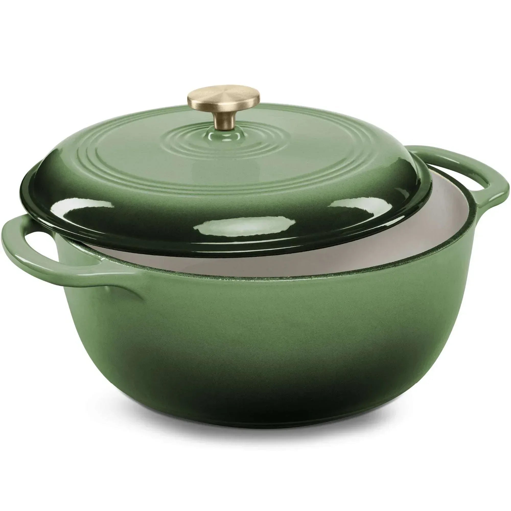 Best Choice Products 6 Quart Enamel Cast-Iron Dutch Oven, Heavy-Duty Cookware w/ Dual Handles, Lid - Black Licorice