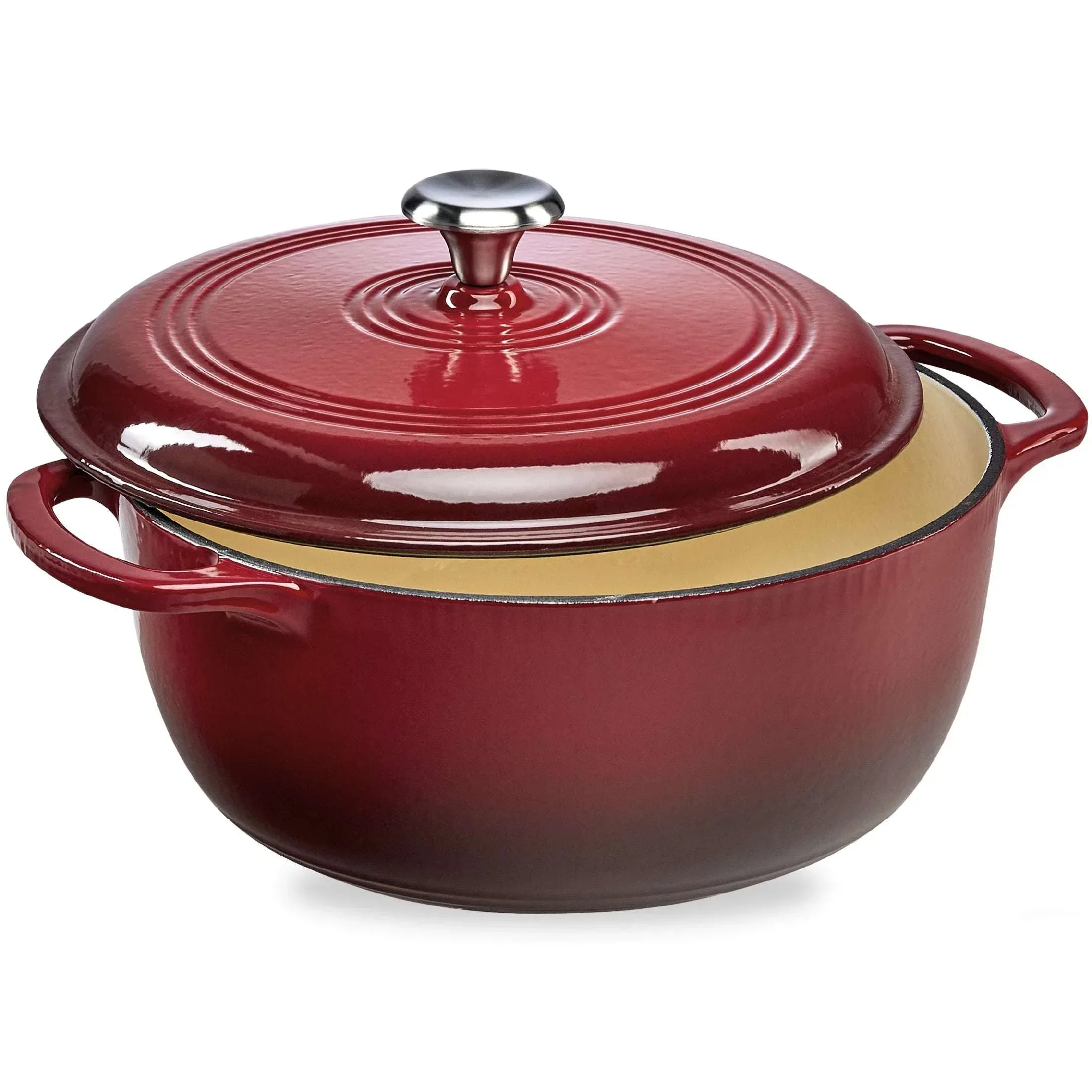 Best Choice Products 6 Quart Enamel Cast-Iron Dutch Oven, Heavy-Duty Cookware w/ Dual Handles, Lid - Black Licorice