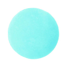 Light-blue bath bomb sphere with smooth surface