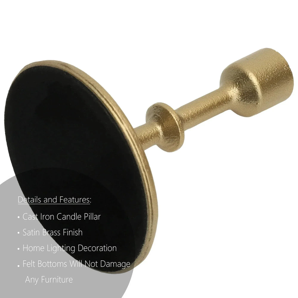 Better Homes & Gardens Gold Cast Iron Taper Candle Holder - USA MEGA SHOP