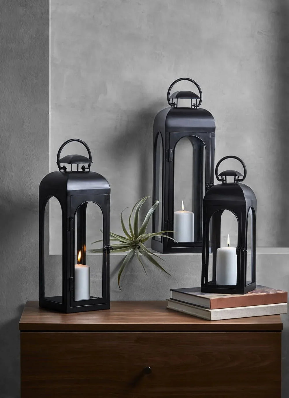 Better Homes & Gardens Black Metal Lantern Candle Holder - USA MEGA SHOP