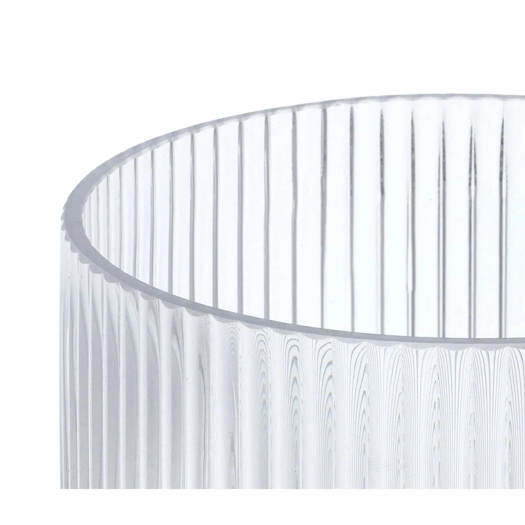 Better Homes & Gardens Glass Ribbed Hurricane Candle Holder, 5", Medium, Living Room - USA MEGA SHOP