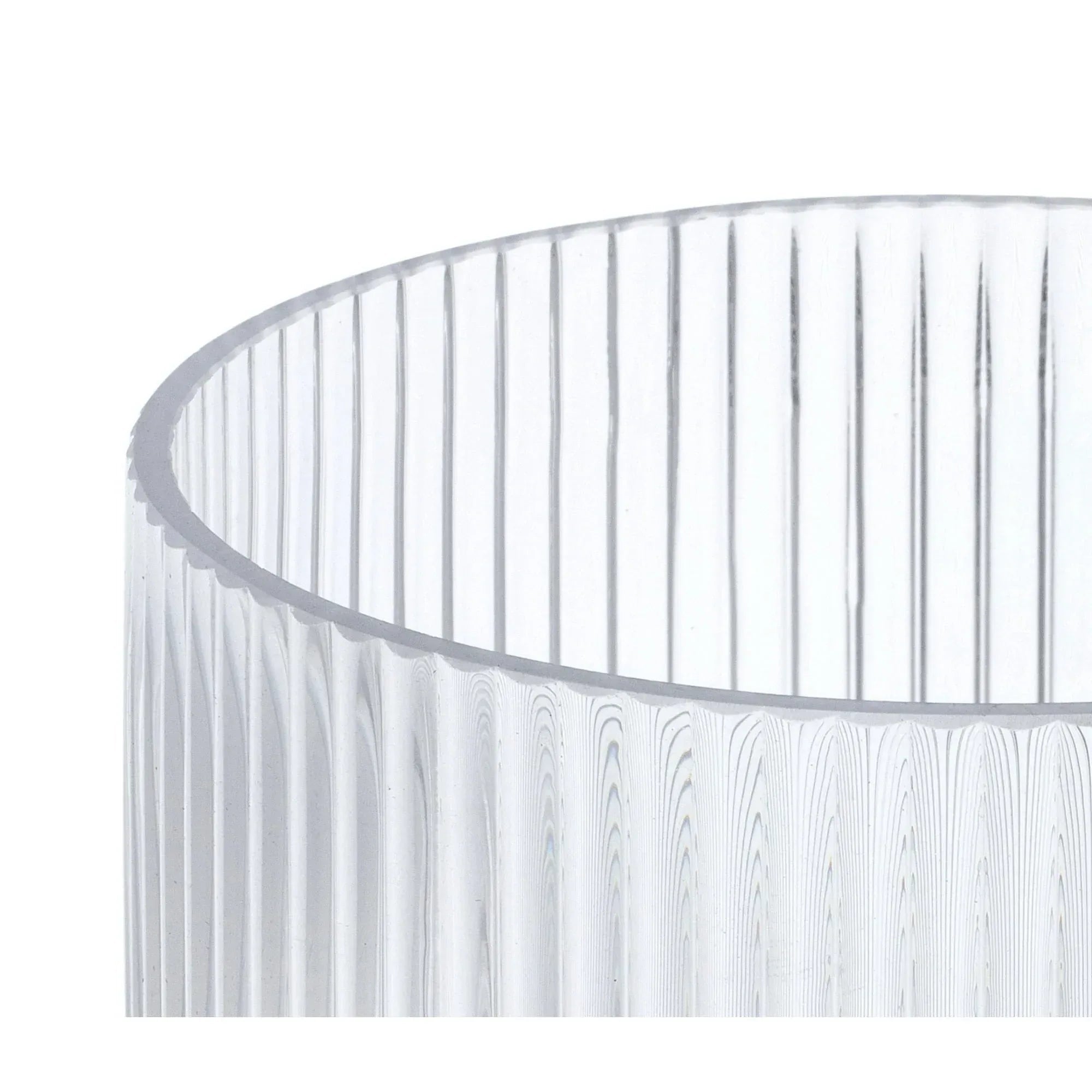 Better Homes & Gardens Glass Ribbed Hurricane Candle Holder, 5", Medium, Living Room