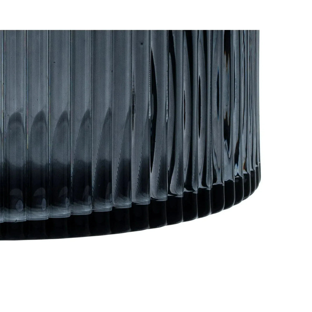 Better Homes & Gardens Glass Ribbed Hurricane Candle Holder, 5", Medium, Living Room - USA MEGA SHOP