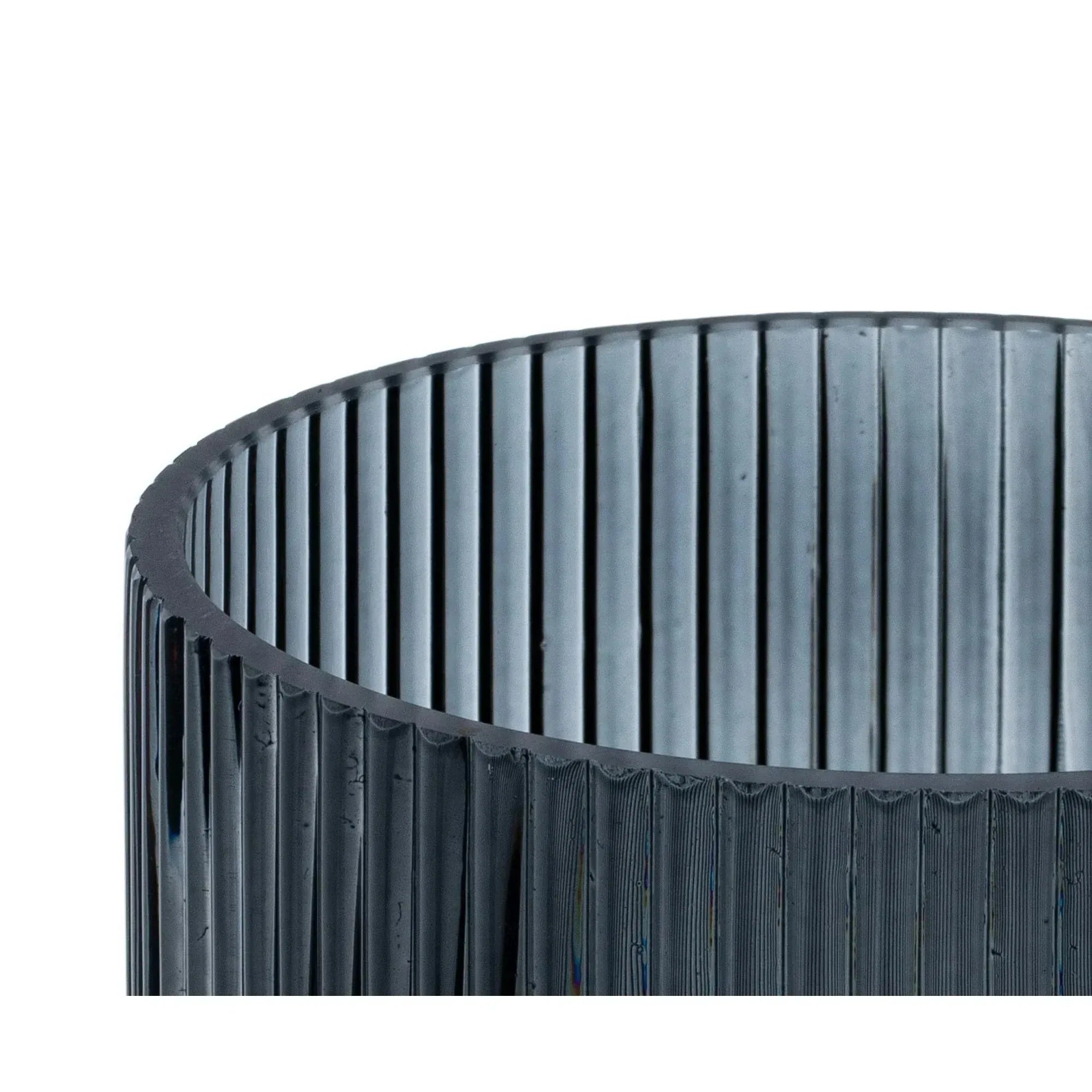 Better Homes & Gardens Glass Ribbed Hurricane Candle Holder, 5", Medium, Living Room - USA MEGA SHOP