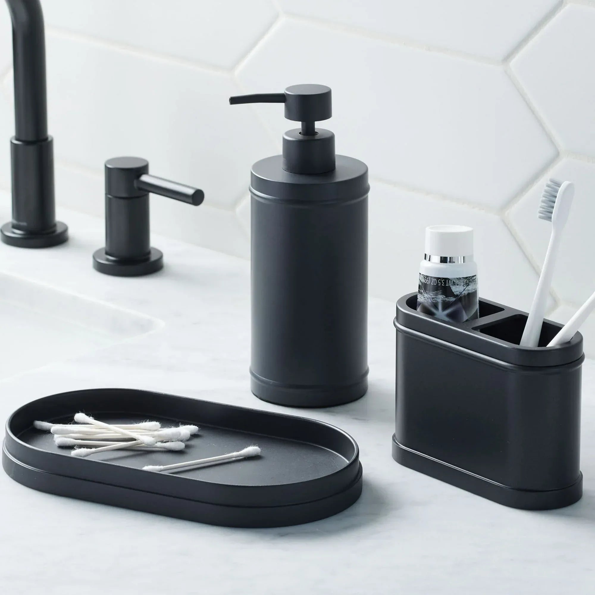 Better Homes & Gardens Black Metal Toothbrush Holder