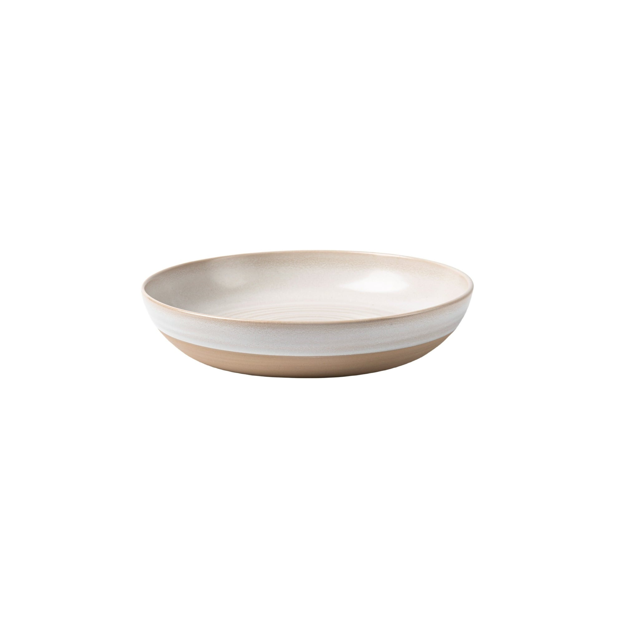 (2 pack) Better Homes & Gardens-Collins Cream Stoneware Round Dinner Bowl