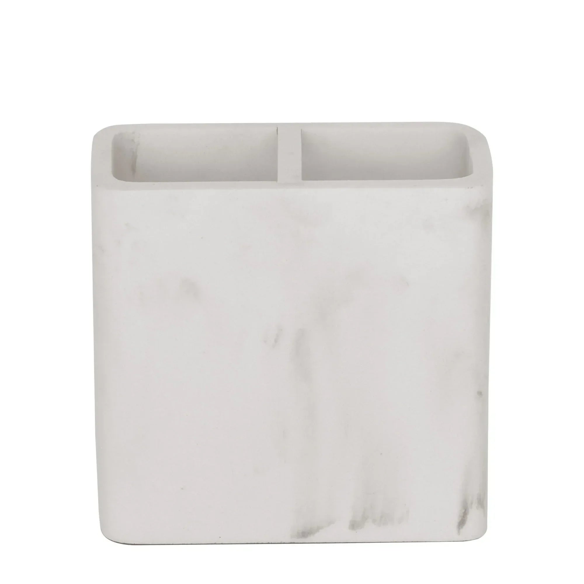 Better Homes & Gardens Faux Marble Toothbrush Holder, White