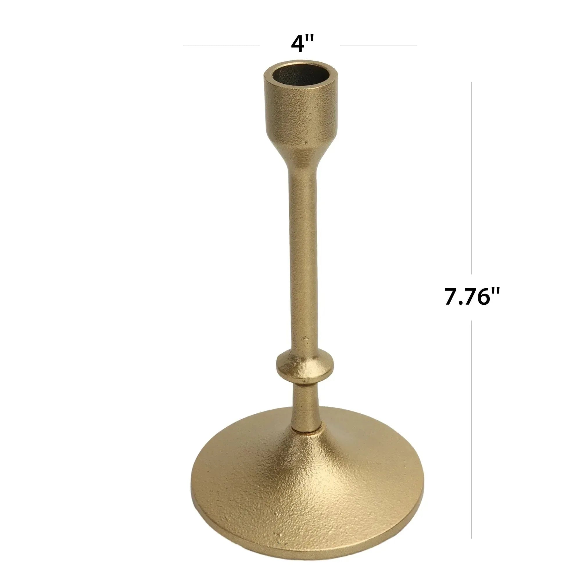 Better Homes & Gardens Gold Cast Iron Taper Candle Holder - USA MEGA SHOP