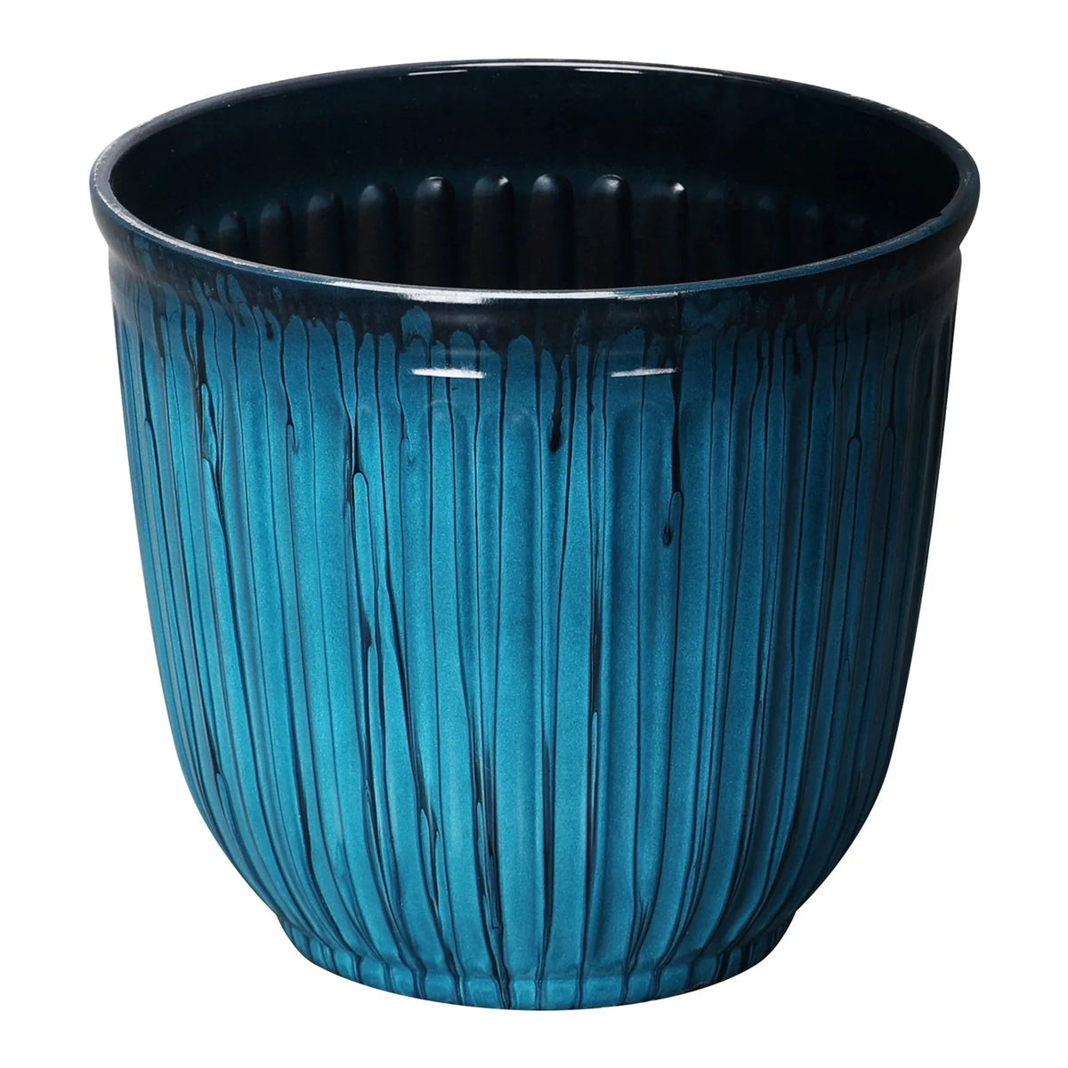 Better Homes & Gardens Kamala Light Blue Recycled Resin Planter