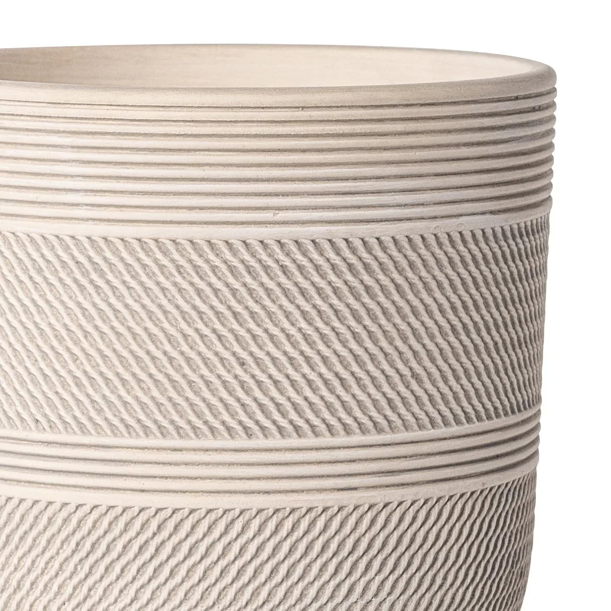 Better Homes & Gardens 8" x 8" x 7.2" Round White Ceramic Tye Plant Planter