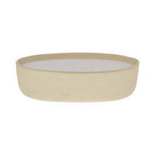 Light cream ceramic 5-wick candle with unlit wick tips