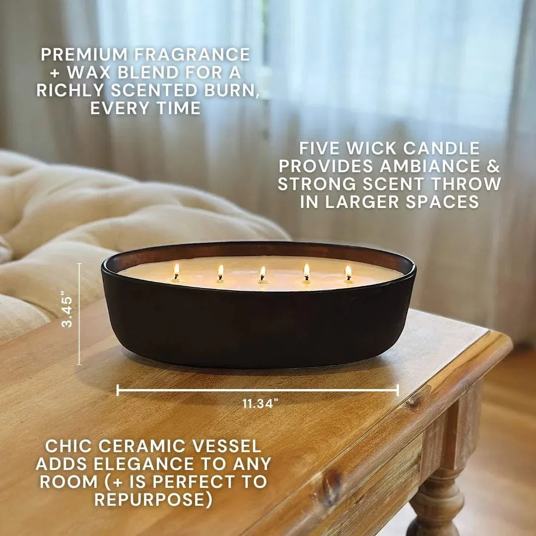 Better Homes and Gardens 5-Wick 40.5 oz Ceramic Candle