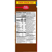 Nutrition Facts and ingredients panel on scalloped casserole potatoes twin pack box