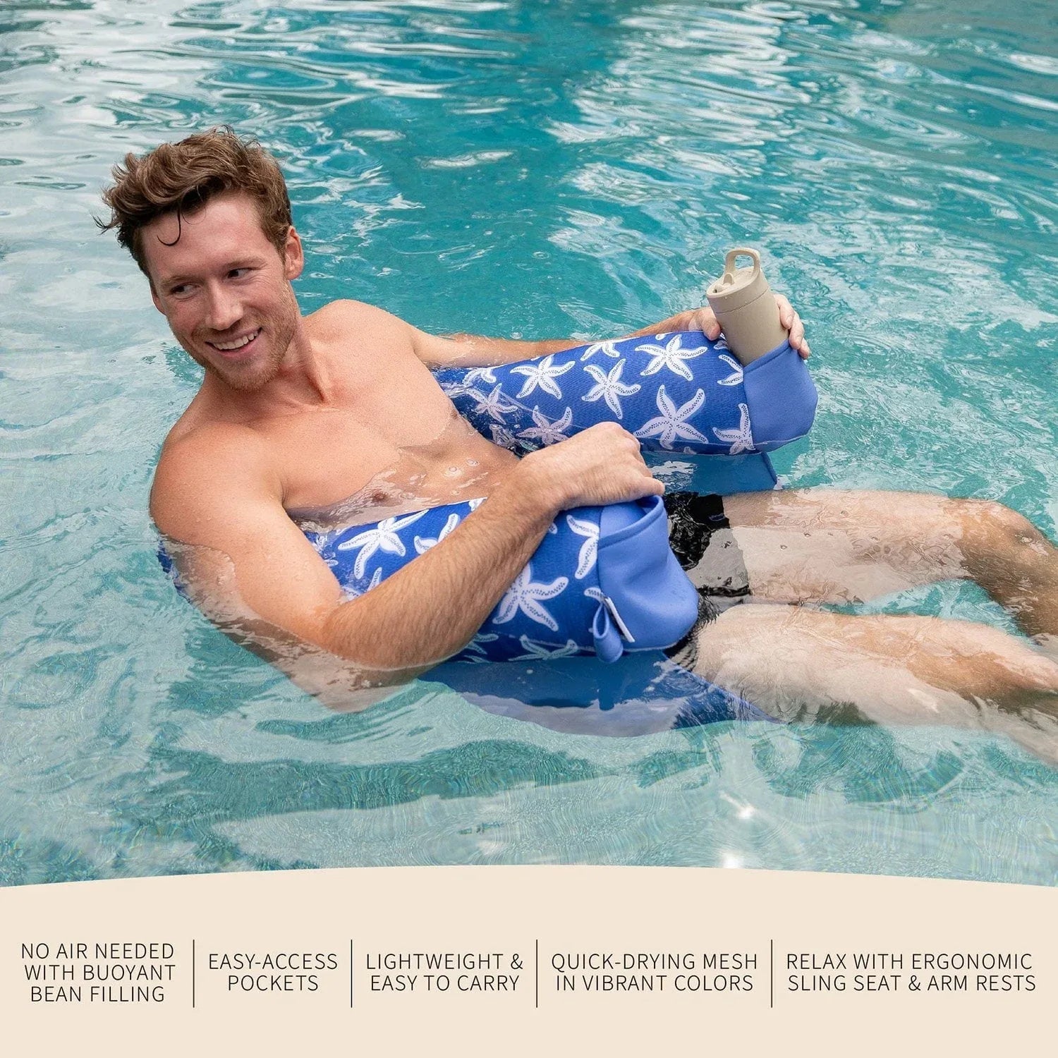 Big Joe Noodle Party Sling Pool Float