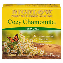 Chamomile herbal tea box, caffeine-free, 100 tea bags