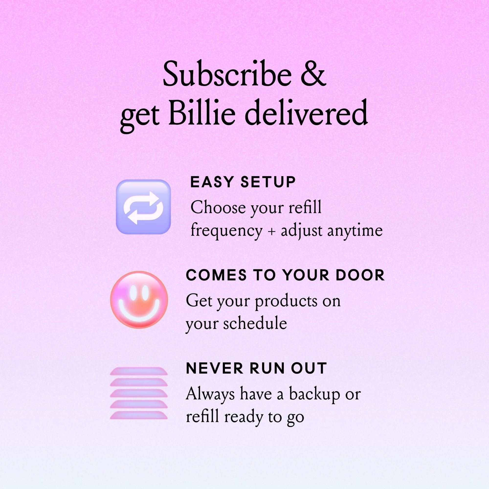 Billie Women’s Razor Kit, 1 Handle + 2 x 5-Blade Refills + Magnetic Holder, Malibu Color