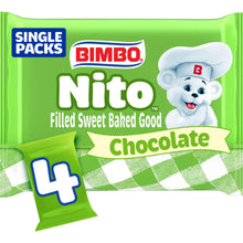 Bimbo Nito chocolate-filled sweet baked good wrapper, single-pack 4 count