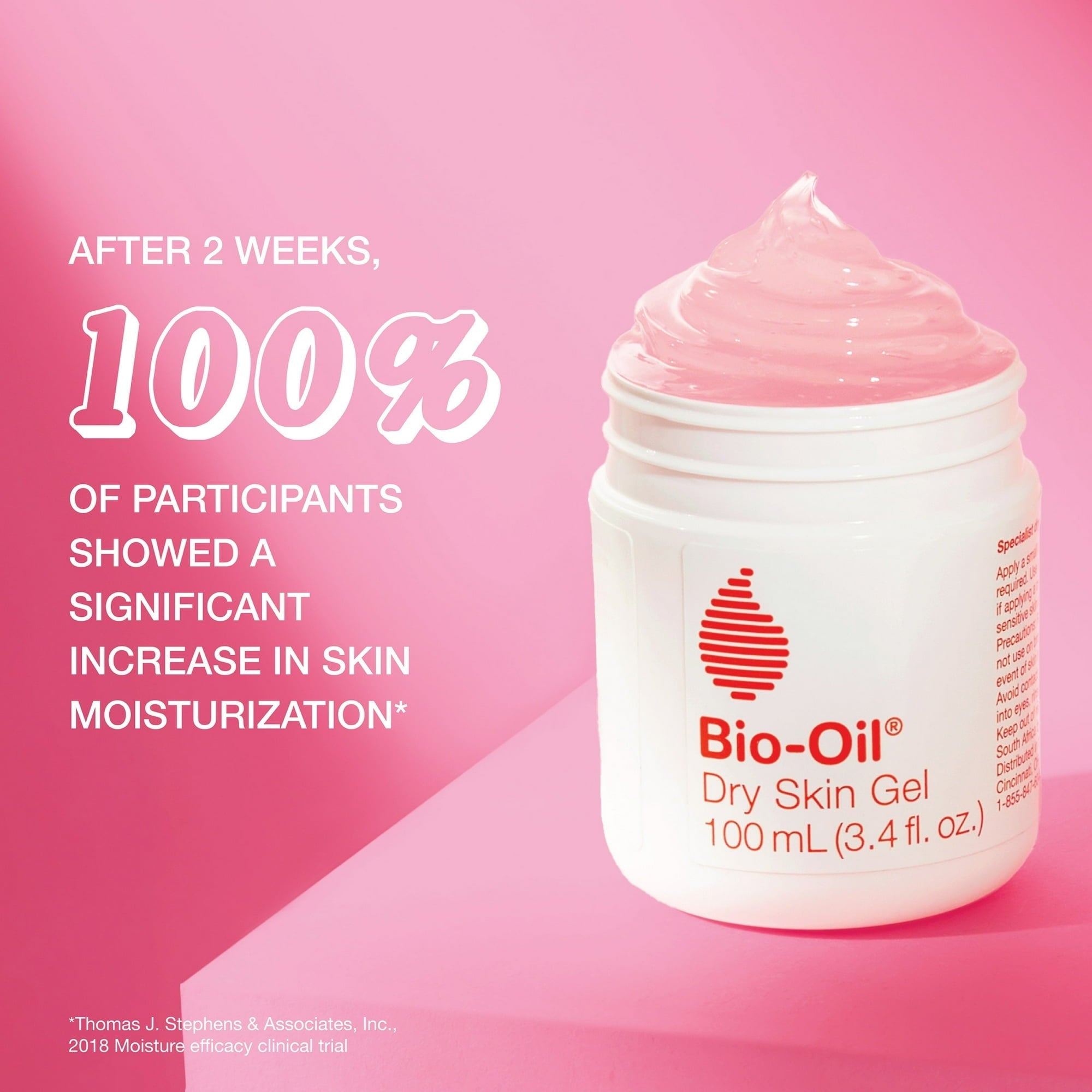 Bio-Oil Dry Skincare Gel with Soothing Emollients & Vitamin B3, Non-Comedogenic, 3.4 fl oz (PACK 3)