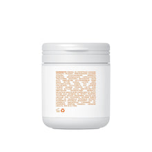 Dry Skin Gel jar back view with ingredient text on white container