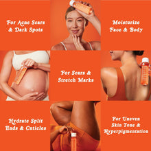 Bio-Oil skincare oil bottle shown in a multi-use collage for skin concerns