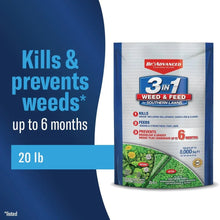 BioAdvanced 3-in-1 weed and feed granules bag, 20 lb