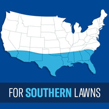 For Southern lawns map graphic panel