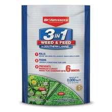 BioAdvanced 3-in-1 weed and feed bag, treats up to 8,000 sq ft